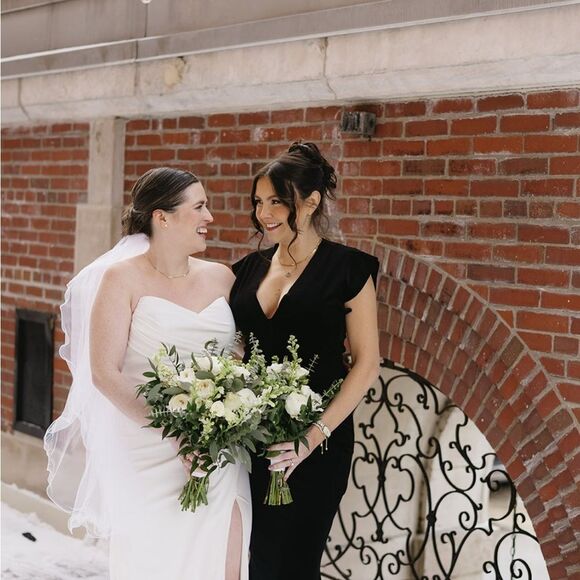 Norma Kamali NWT V Neck Rectangle Gown in Black - Picture 2 of 3